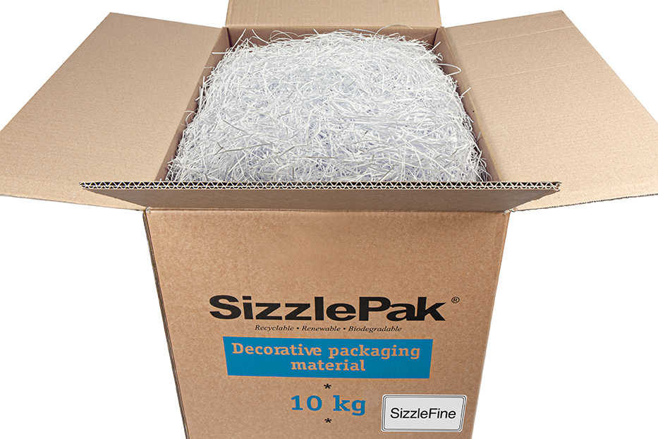 Shredded paper SizzlePak Fine - White (10 kg) 