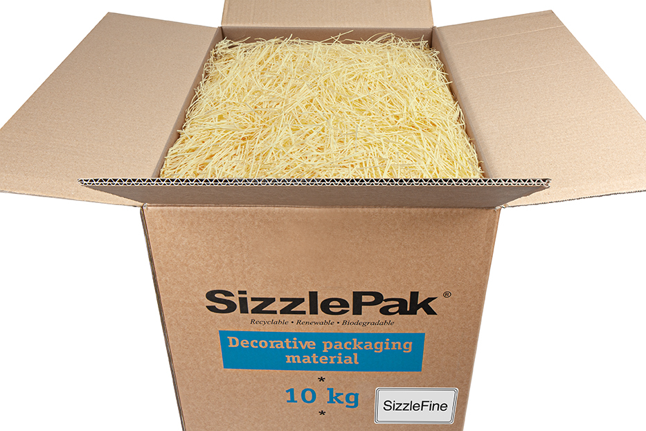 Shredded paper SizzlePak Fine - Cream (10 kg) 