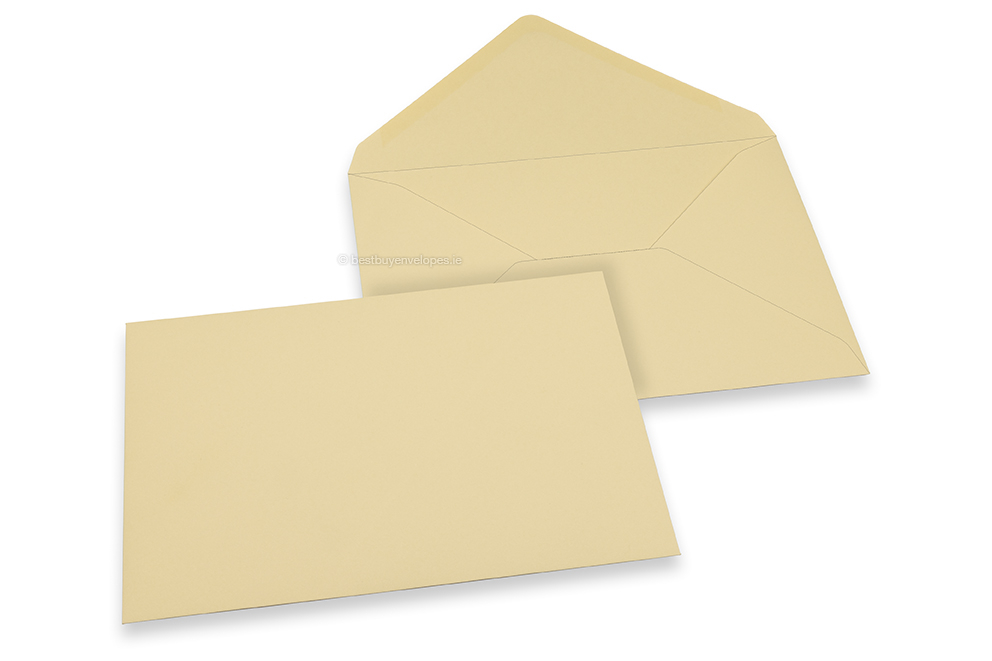 Coloured greeting card envelopes - camel, 162 x 229 mm
