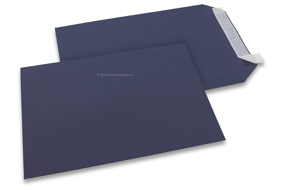 Dark blue coloured paper envelopes - 229 x 324 mm