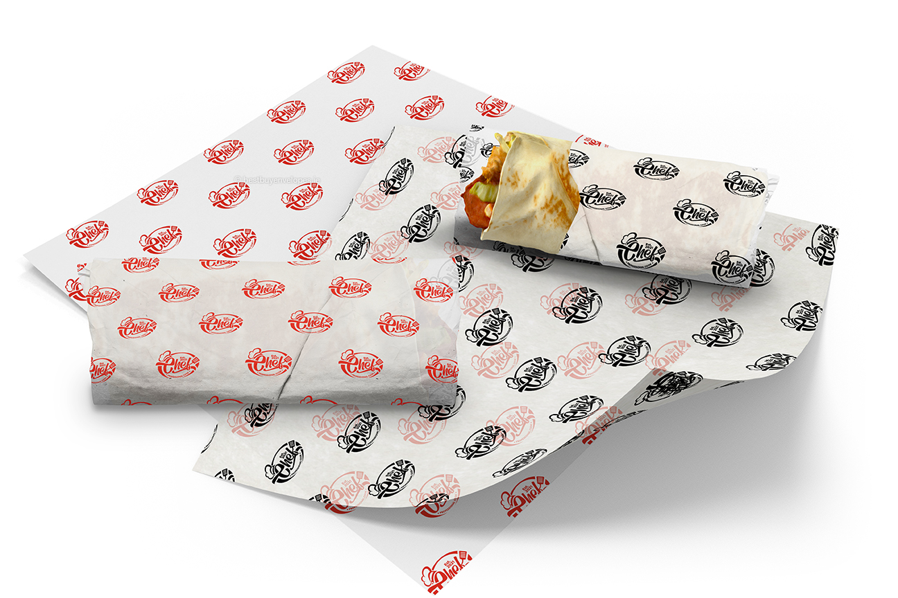 Custom greaseproof paper - white
