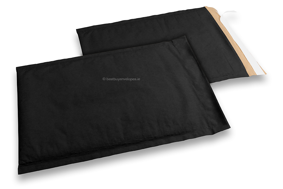 Paper padded envelopes - black, 230 x 340 mm