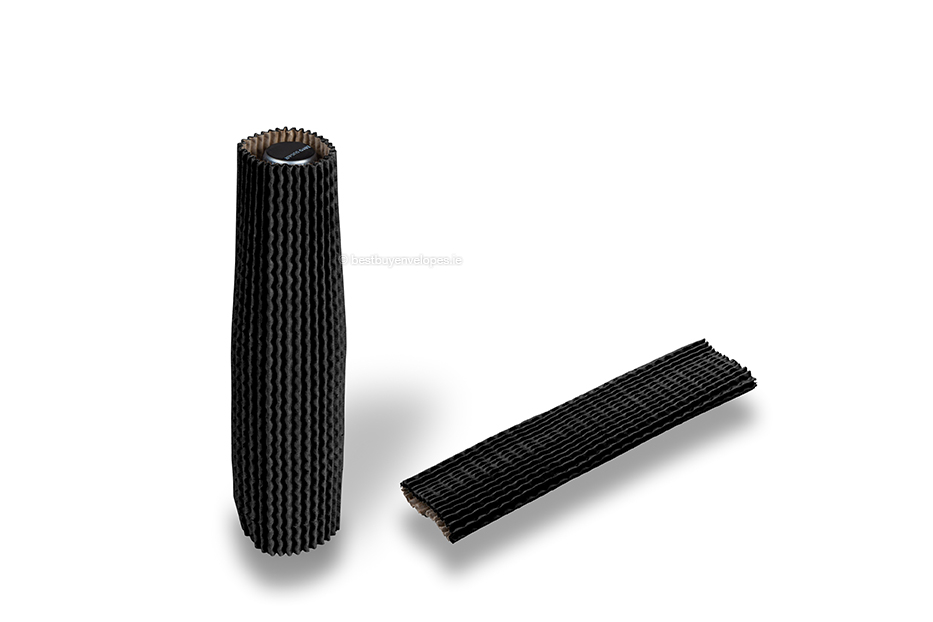 Cardboard protective sleeves black - 23 cm high: for a diameter of 3.5 cm to 5.5 cm