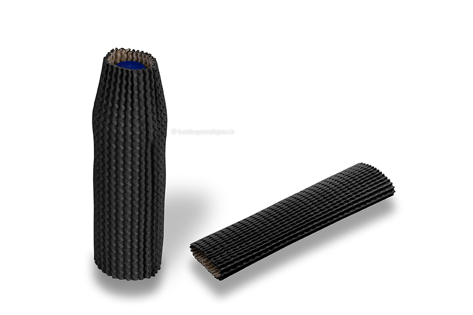 Cardboard protective sleeves black - 24 cm high: for a diameter of 5 cm to 7 cm