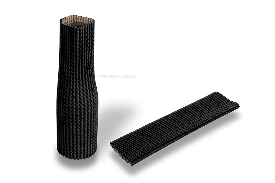 Cardboard protective sleeves black - 30 cm high: for a diameter of 7 cm to 9 cm