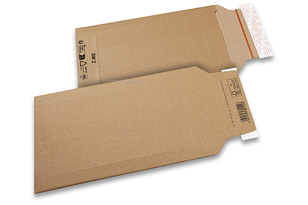 Corrugated cardboard envelopes - 190 x 310 mm, SW2