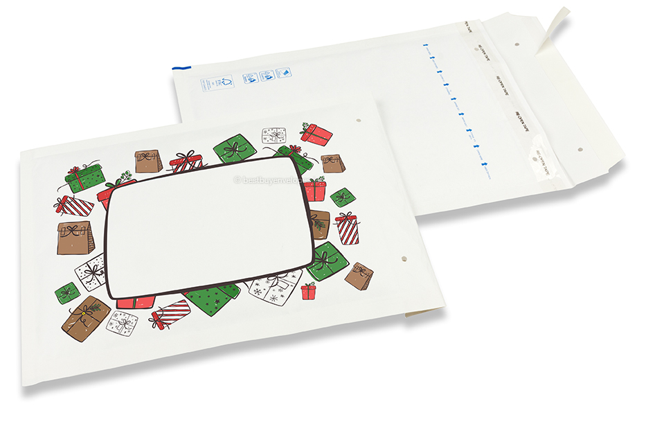 White Christmas bubble envelopes - Gifts