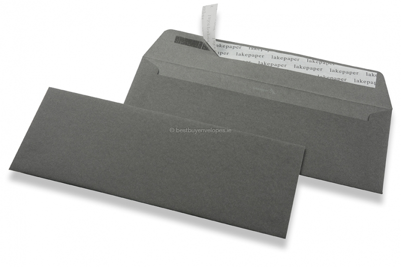Gmund Lakepaper The Kiss envelopes - Anthracite: Neck