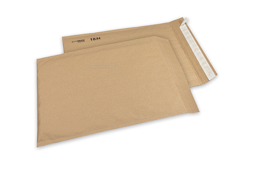 Paper padded envelopes Ecomax - 270 x 360 mm, 18/H, brown