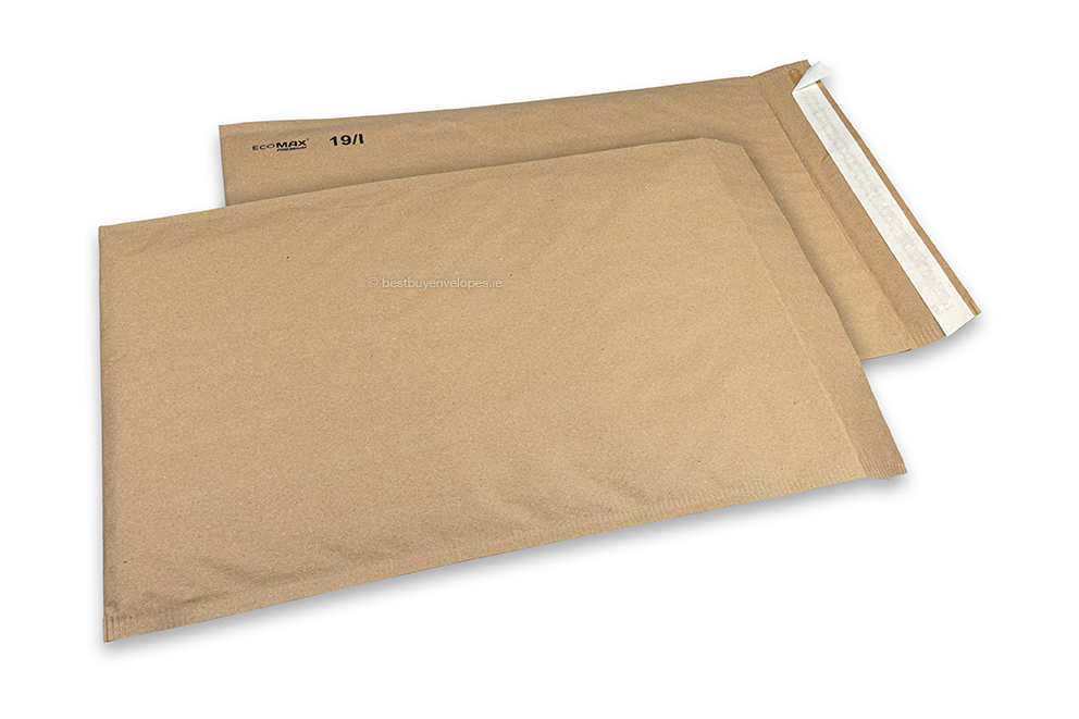 Paper padded envelopes Ecomax - 300 x 445 mm, 19/I, brown