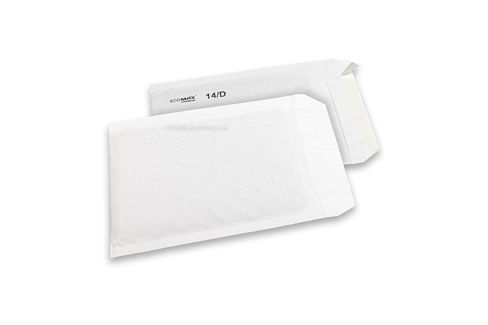 Paper padded envelopes Ecomax - 180 x 265 mm, 14/D, white