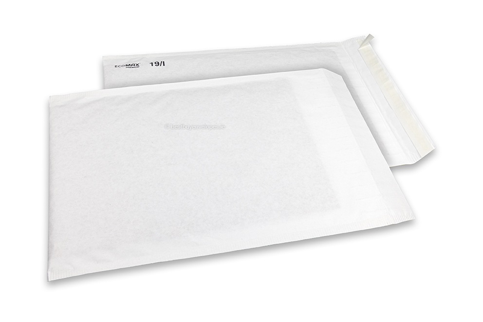 Paper padded envelopes Ecomax - 300 x 445 mm, 19/I, white