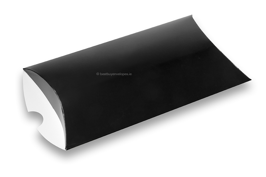 Black coloured pillow boxes