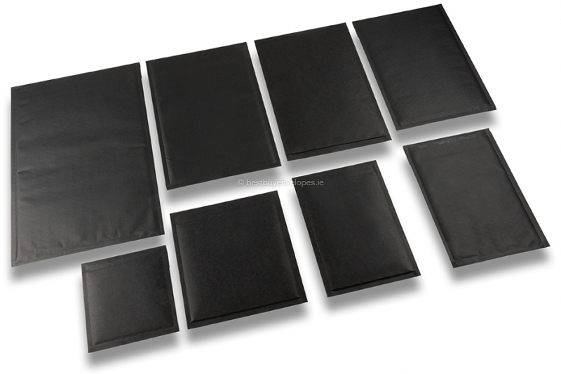 Black paper bubble envelopes 