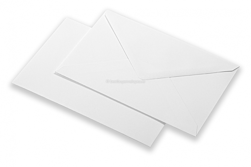White greeting card envelopes