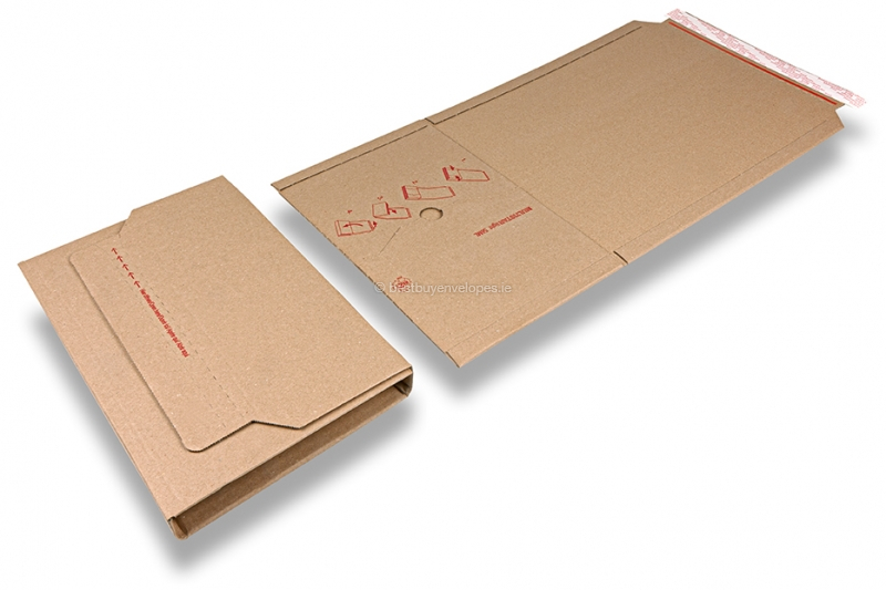 Book packaging is delivered flat - brown