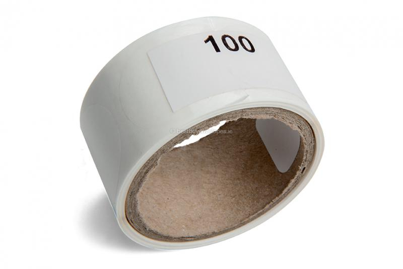 Transparant envelope seals - per roll