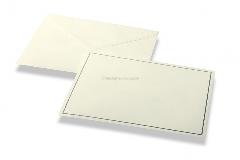 Mourning envelopes - Cream + double border